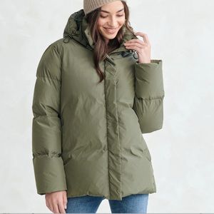 Jenni Kayne Puffer Jacket in Sage Size Medium